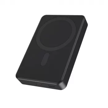Gembird PB10-WPC15M-01 belaidis magnetinis powerbankas 15W, 10000 mAh, juodas