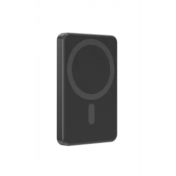 Gembird PB05-WPC15M-01 Magnetinis belaidis powerbankas 15W, 5000mAh, juodas