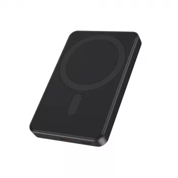 Gembird PB05-WPC15M-01 Magnetinis belaidis powerbankas 15W, 5000mAh, juodas