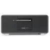 TechniSat DIGITRADIO 602 DAB+/FM/Internet Radio su Bluetooth, CD grotuvu ir belaidžiu Qi įkrovimu - antracitas/sidabras