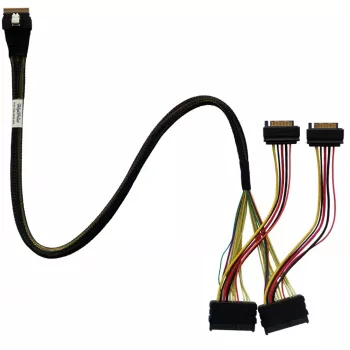 HighPoint SFF-8654 į U.2 SFF-8639 NVMe laidas TS8i-8639-060 (60 cm)
