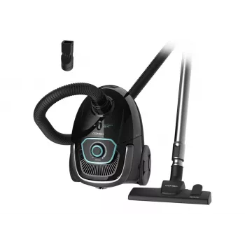 Cecotec Conga Powerbag 2500 Plus maišinis cilindrinis dulkių siurblys, 850 W, 2,5 l talpa, juodas