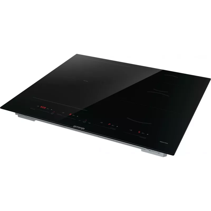 Gorenje Indukcinė kaitlentė GI6432BSC 60 cm juoda su PowerBoost, laikmačiu, vaikų užraktu