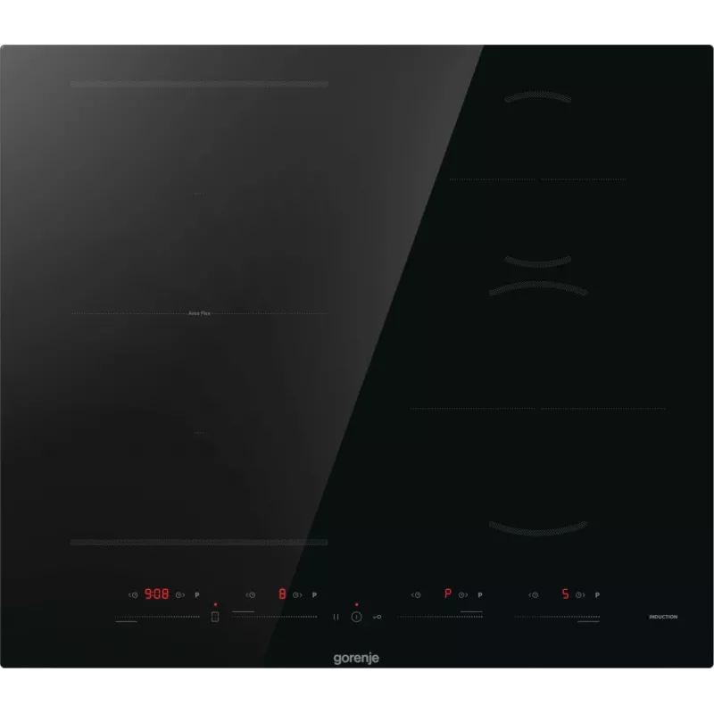 Gorenje Indukcinė kaitlentė GI6432BSC 60 cm juoda su PowerBoost, laikmačiu, vaikų užraktu
