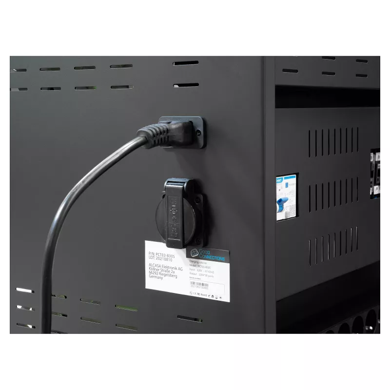 GoodConnections ANTARES N20E nešiojamųjų kompiuterių įkrovimo spinta su UVC dezinfekcija iki 15,6 inch, juoda