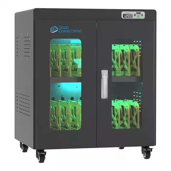 GoodConnections ANTARES N20E nešiojamųjų kompiuterių įkrovimo spinta su UVC dezinfekcija iki 15,6 inch, juoda