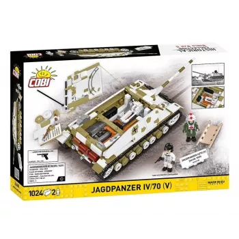 COBI KLOCKI Historical Collection Jagdpanzer IV/70 (V) (Sd.Kfz.162/1) Konstrukcinis Blokų Rinkinys 1024 vnt.