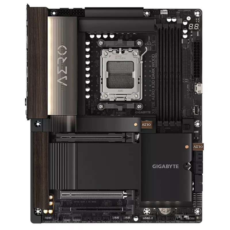 Gigabyte X870E AERO X3D DARK WOOD pagrindinė plokštė