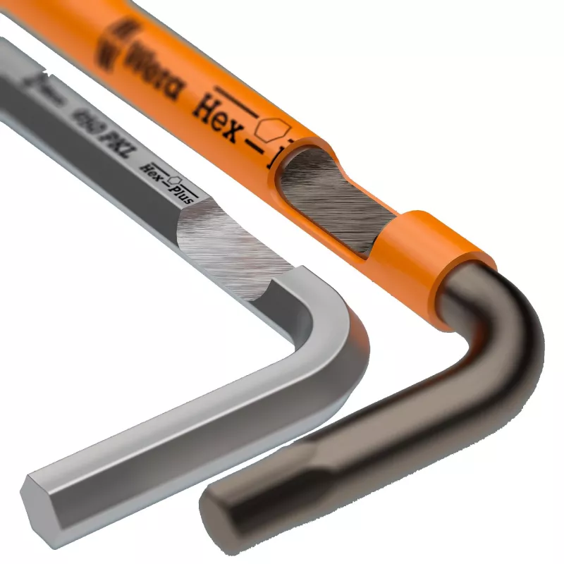 Wera 9740 Hex-Plus L-Key Set Metric 9 vnt. su rutuliniu galu ir spalviniu kodavimu