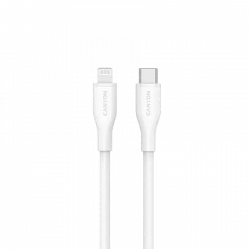 Canyon CLNM60SC10 USB-C į Lightning laidas 1 m 60 W MFi Silikoninis Baltas