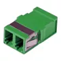 EFB-ELEKTRONIK LC Duplex OM5 šviesolaidžių jungtis, vientisa, be flanšo, žalios spalvos, keraminė įvorė