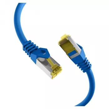 EFB RJ45 Patch Cable Cat.6A S/FTP LSZH Cat.7 Raw Cable Blue 0,15m