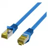 EFB RJ45 Patch Cable Cat.6A S/FTP LSZH Cat.7 Raw Cable Blue 0,15m