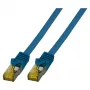 EFB RJ45 Patch Cable Cat.6A S/FTP LSZH Cat.7 Raw Cable Blue 0,15m