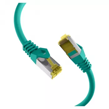 EFB RJ45 Patch Cable Cat.6A S/FTP LSZH Cat.7 Raw Cable Green 0,15m