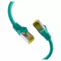 EFB RJ45 Patch Cable Cat.6A S/FTP LSZH Cat.7 Raw Cable Green 0,15m