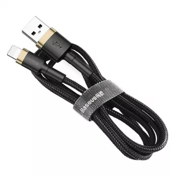 Baseus Cafule Lightning į USB-A laidas 1m Juodas/Auksinis