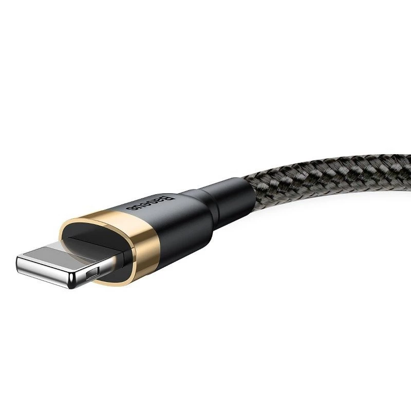 Baseus Cafule Lightning į USB-A laidas 1m Juodas/Auksinis