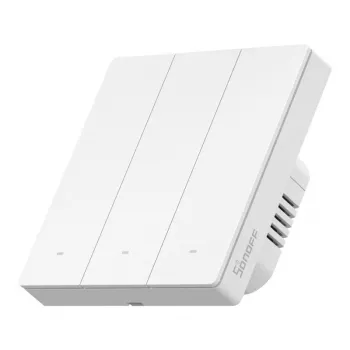 SONOFF M5-3C-86W WiFi Matter Smart Wall Switch (3 kanalų) Baltas