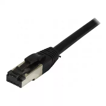 Synergy21 Patch Cable RJ45, CAT8.1 2000MHz, 0,25m, Black, S-STP (S/FTP), TPE/LSZH (SuperFlex), AWG26