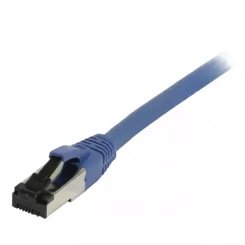 Synergy21 Patch Cable RJ45, CAT8.1 2000MHz, 0,15m, Blue, S-STP (S/FTP), TPE/LSZH (SuperFlex), AWG26
