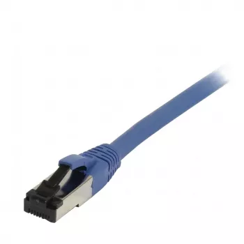 Synergy21 Patch Cable RJ45, CAT8.1 2000MHz, 0,5m, Blue, S/FTP, TPE/LSZH (SuperFlex), AWG26