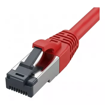 Synergy21 Patch Cable RJ45, CAT8.1 2000MHz, 0,15m, Red, S-STP (S/FTP), TPE/LSZH (SuperFlex), AWG26