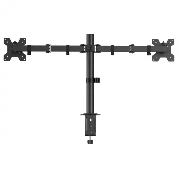 Equip Dvigubo Monitoriaus Stalo Laikiklis 17-32 inch 360° Sukiojamas 10kg Juodas
