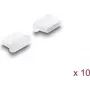 Delock dulkių dangtelis USB Type-C moteriškam portui, 10 vnt., silikonas, permatomas (87409)