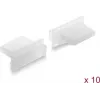 Delock Dust Cover for USB Type-A Female Port, 10 Pieces, Silicone, Transparent (87492)