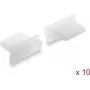 Delock Dust Cover for USB Type-A Female Port, 10 Pieces, Silicone, Transparent (87492)