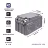 Qoltec 53037 AGM baterija 12V 65Ah max 780A