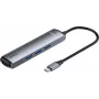 Baseus 7-in-1 USB-C Hub Adapter su 2x USB 3.0, HDMI, USB-C PD 100W, SD/TF kortelių skaitytuvu – Space Grey