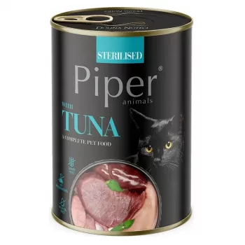 DOLINA NOTECI Piper Sterilised with Tuna šlapias kačių ėdalas 400g