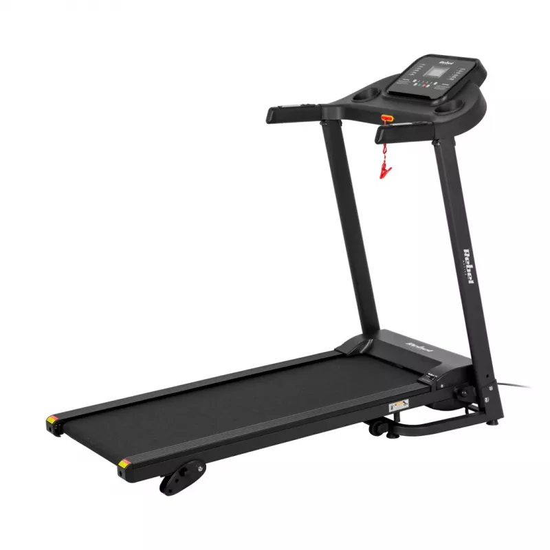 Sulankstomas elektrinis bėgimo takelis REBEL ACTIVE RBA-1001 su LCD ekranu, 12 programų, 12 km/h, sidabrinis/juodas