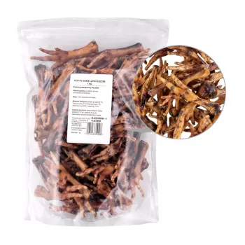 PETITTO Džiovintos vištų pėdos šunų skanėstas 1kg