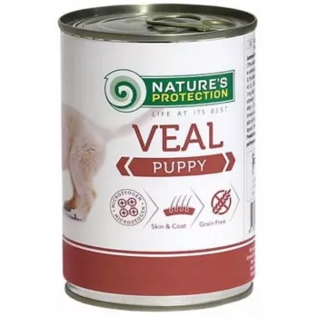 NATURE'S PROTECTION Puppy Veal šlapias ėdalas šuniukams 400 g