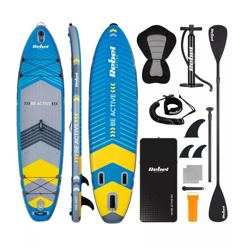 REBEL ACTIVE RBA-4507 Pripučiama SUP lenta – Mėlyna