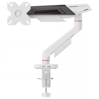 Equip Stalo tvirtinimas 17-40 inch ekranams, 360° sukimas, 12 kg, juoda/balta