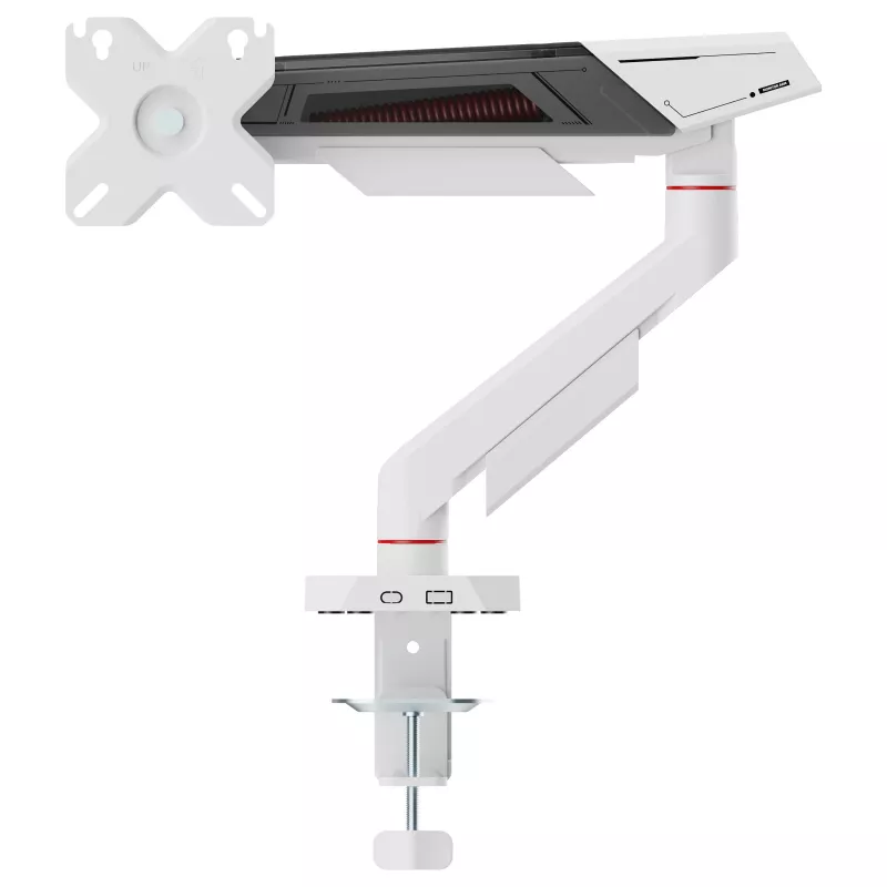 Equip Stalo tvirtinimas 17-40 inch ekranams, 360° sukimas, 12 kg, juoda/balta