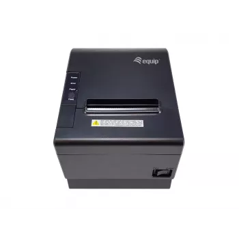 Equip 58/80mm terminis kvitų spausdintuvas su automatiniu pjovikliu, USB/Bluetooth/WiFi/pinigų stalčiaus jungtimi, juodas