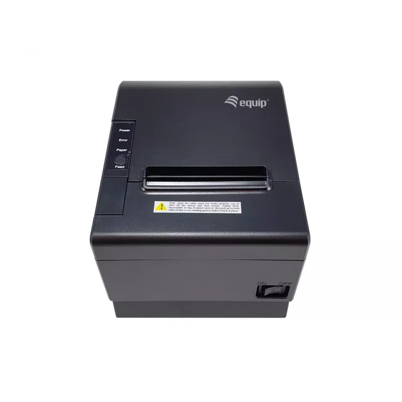 Equip 58/80mm termininis POS čekių spausdintuvas su automatiniu pjaustytuvu, USB/Bluetooth/WiFi/cash drawer jungtimi, juodas