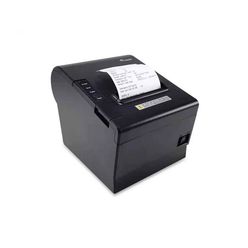Equip 58/80mm termininis POS čekių spausdintuvas su automatiniu pjaustytuvu, USB/Bluetooth/WiFi/cash drawer jungtimi, juodas