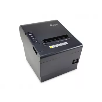 Equip 58/80mm terminis kvitų spausdintuvas su automatiniu pjovikliu, USB/Bluetooth/WiFi/pinigų stalčiaus jungtimi, juodas
