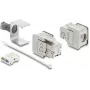 Delock Keystone Modulis RJ45 Moteriškas į LSA Cat.6A Ekranuotas su Ekranavimo Pintine, be Įrankių (91084)