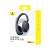 Baseus Bowie D05 belaidės ausinės virš galvos Bluetooth 5.3 – juodos