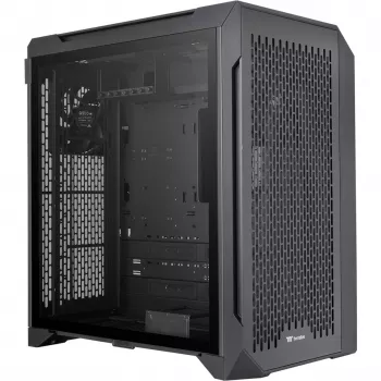 Thermaltake CTE C700 Air Mid Tower E-ATX korpusas su grūdinto stiklo šoniniu dangteliu, juodas