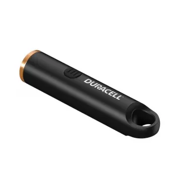 Duracell DK100R Raktų Pakabuko Žibintuvėlis 100 Lumenų, Įkraunamas, Juodas