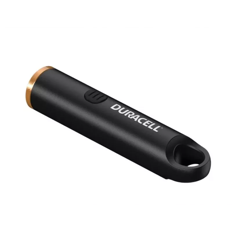 Duracell DK100R Raktų Pakabuko Žibintuvėlis 100 Lumenų, Įkraunamas, Juodas