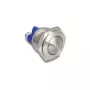 Delock 16 mm Domed Momentary Push Button Switch, 2 x Screw Terminals, 1 NO, Black